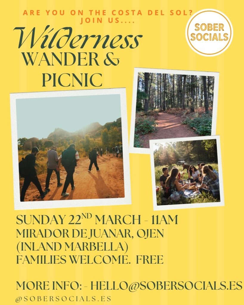 Sober Socials Costa del Sol Wilderness Wander and picnic March 2026
