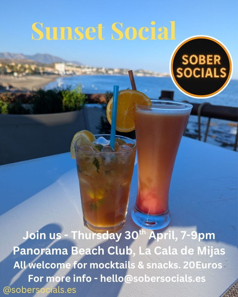 Sunset Social - Sober Socials mocktail night La Cala De Mijas 30th April 2026